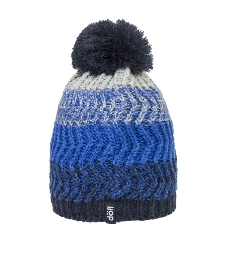 Czapka chłopięca z pomponem, niebieska, Döll