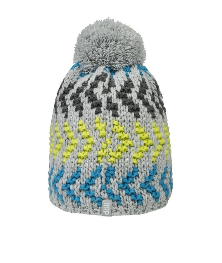 Czapka chłopięca z pomponem, szara, Döll