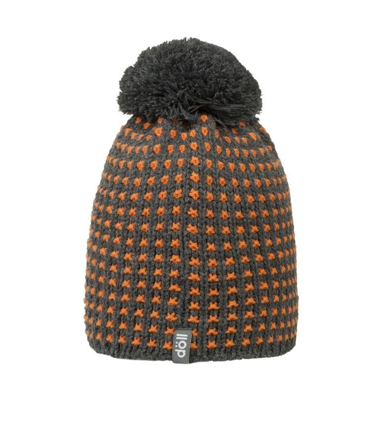 Czapka chłopięca z pomponem, szara, Döll