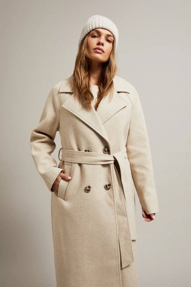 Czapka damska, beżowa, Moodo