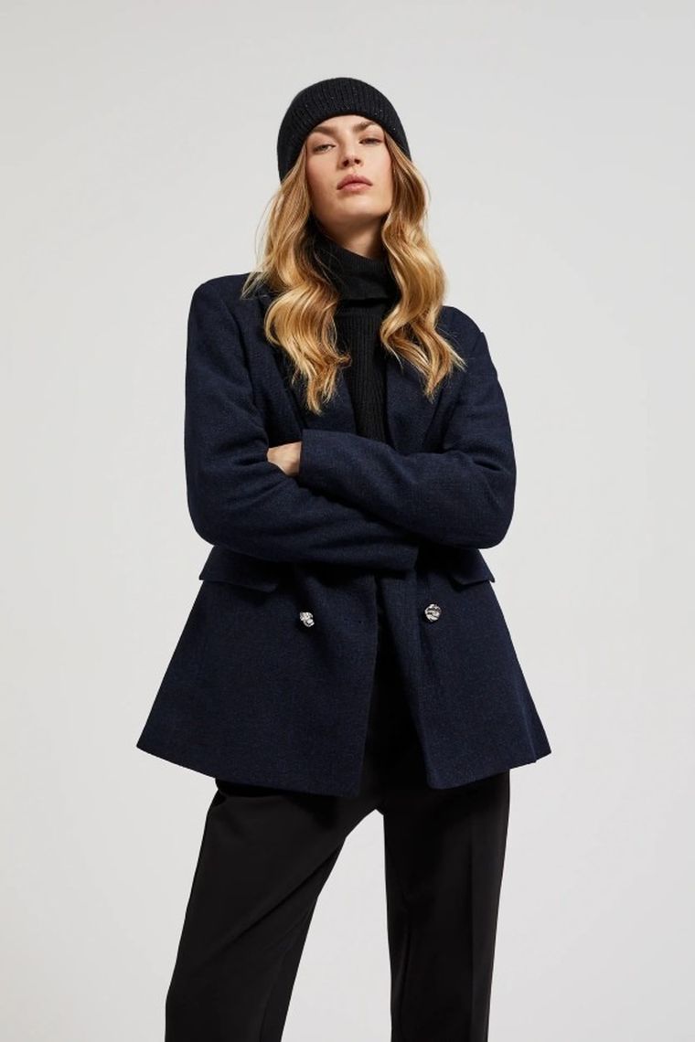 Czapka damska, czarna, Moodo