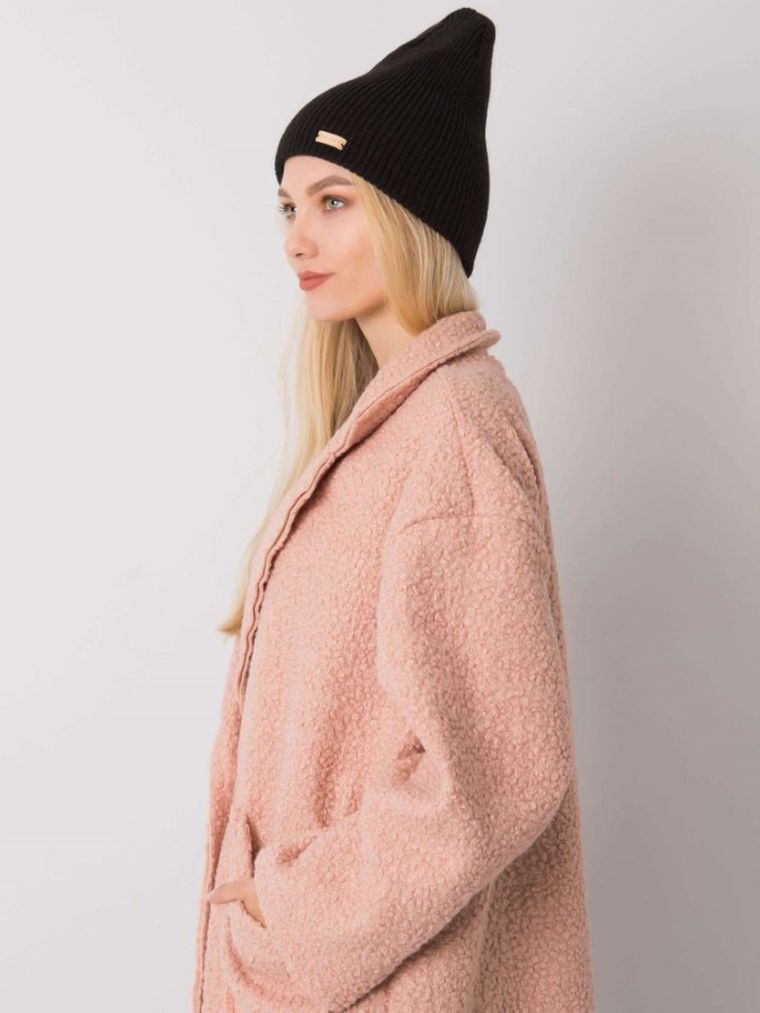 Czapka damska, czarna, Rue Paris