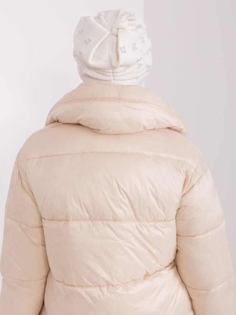 Czapka damska, ecru, Italy Moda