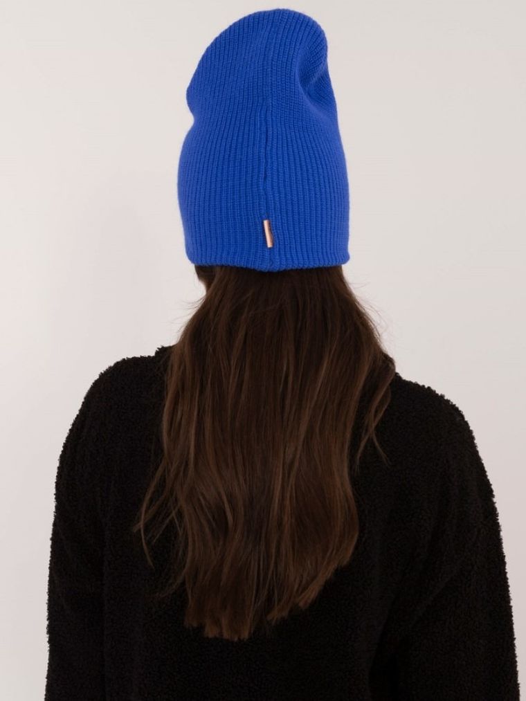 Czapka damska, niebieska, Rue Paris