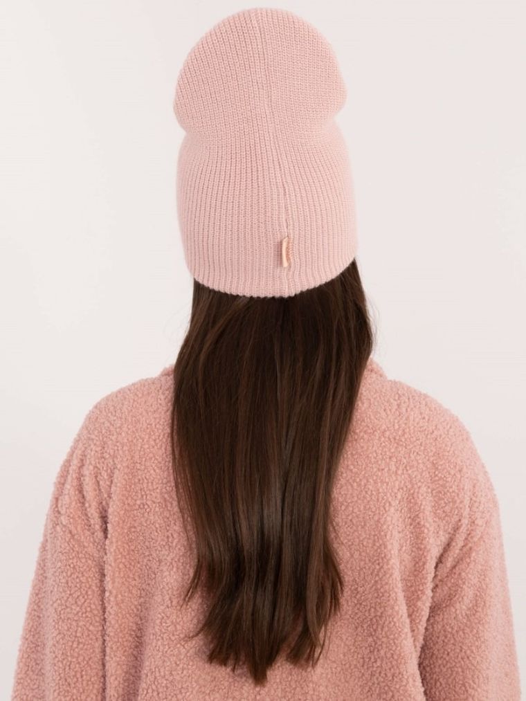 Czapka damska, różowa, Rue Paris