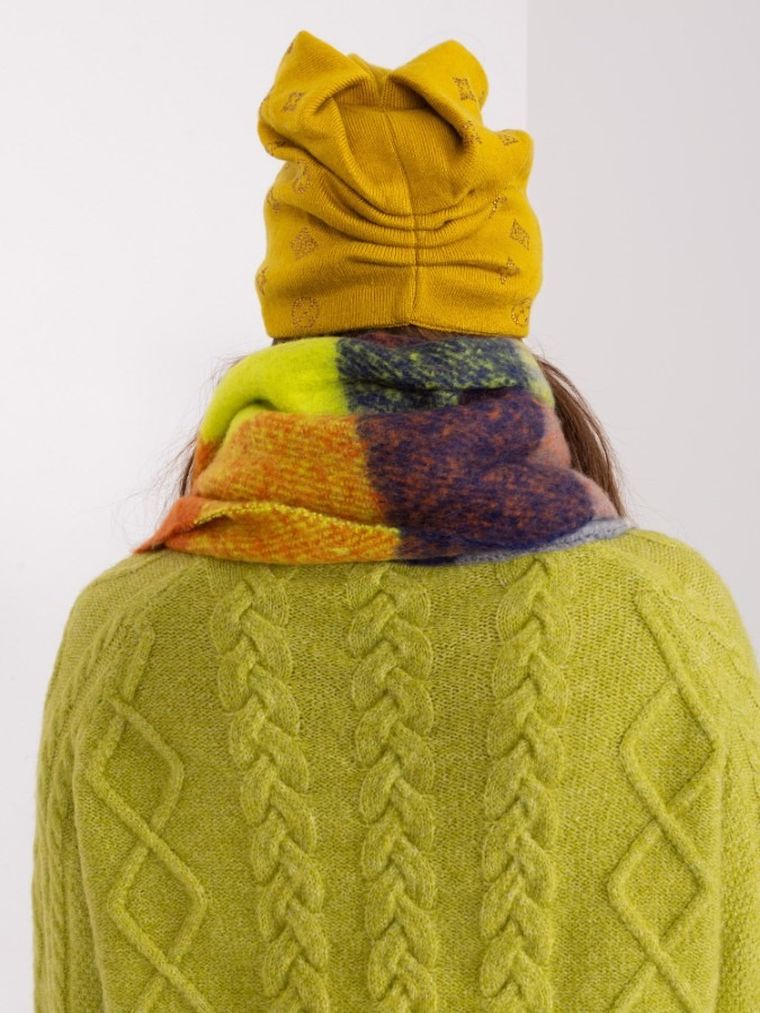 Czapka damska, żółta, Italy Moda