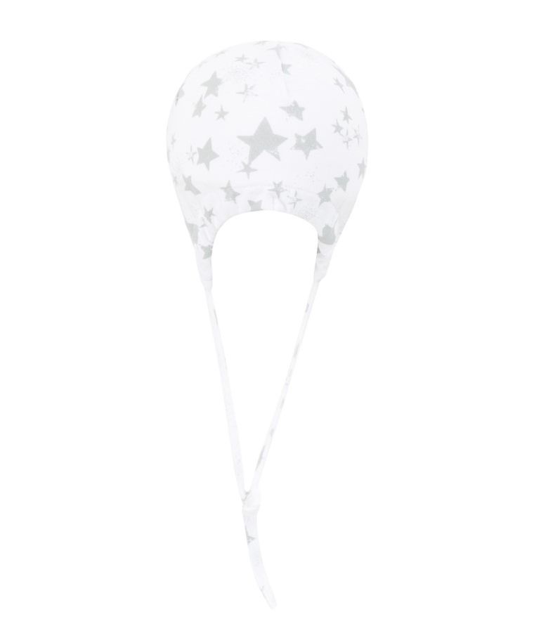 Czapka dziecięca, biała, gwiazdy, Döll