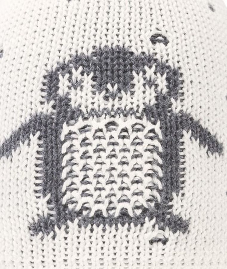 Czapka dziecięca, biała, pingwin, Döll