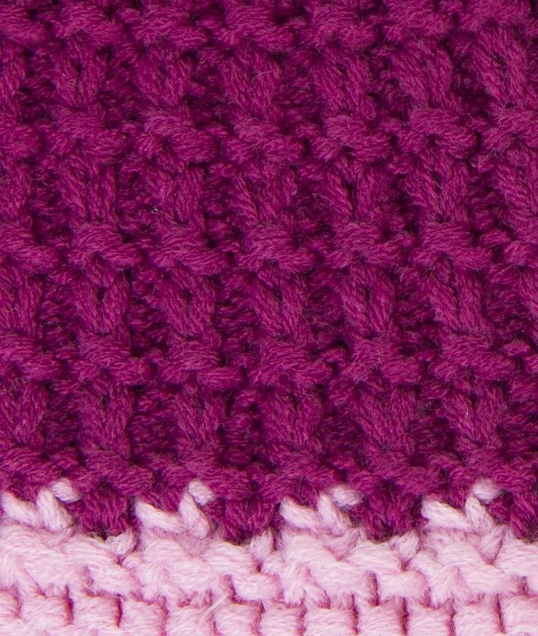 Czapka dziecięca, ciemnoróżowa, Döll