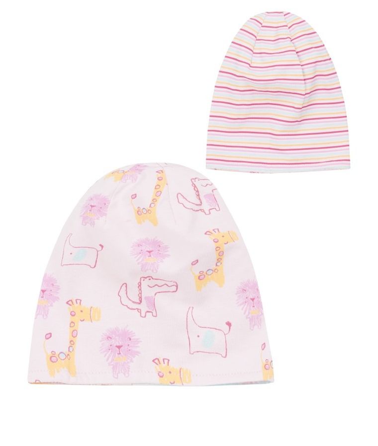 Czapka dziecięca, dwustronna, różowa, Döll