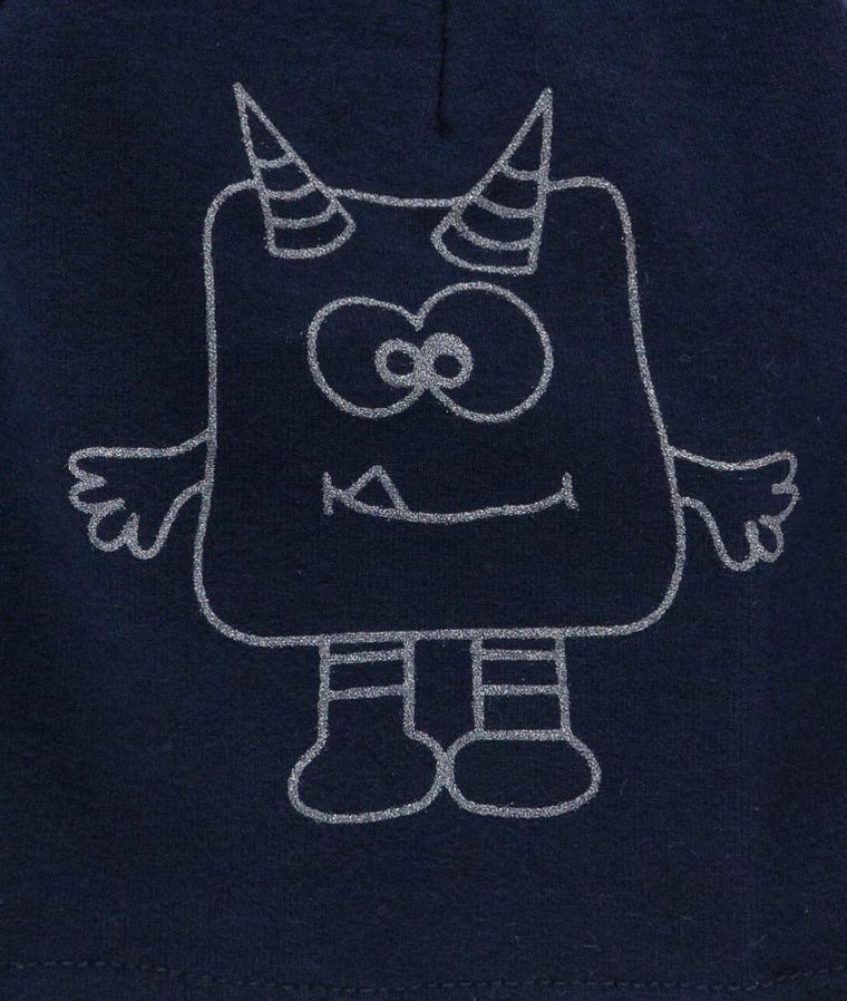 Czapka dziecięca, granatowa, stworek, Döll