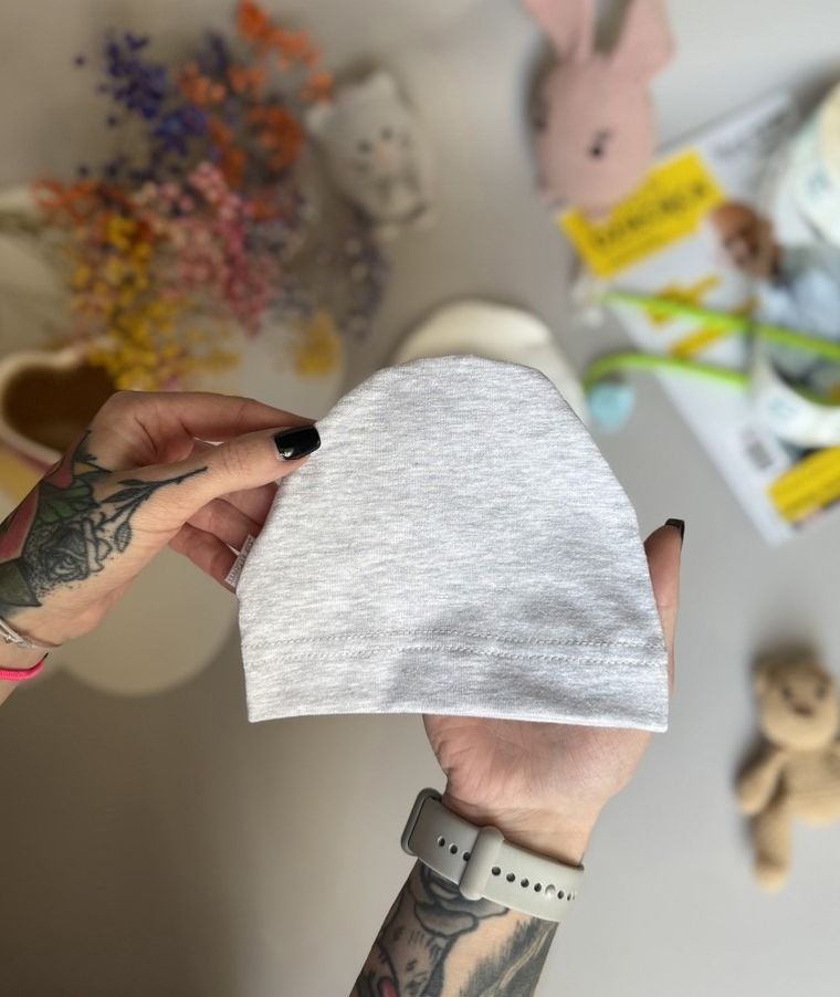 Czapka dziecięca, szara, Iltom