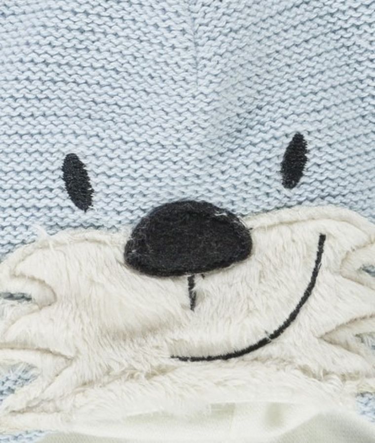 Czapka dziecięca wiązana, niebieska, Döll