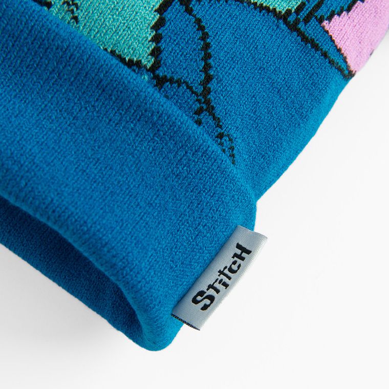 Czapka dziecięca z pomponami, niebieska, Lilo i Stitch, Licence Brand