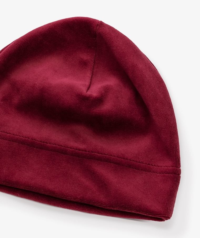 Czapka dziewczęca, bordowa, Iltom