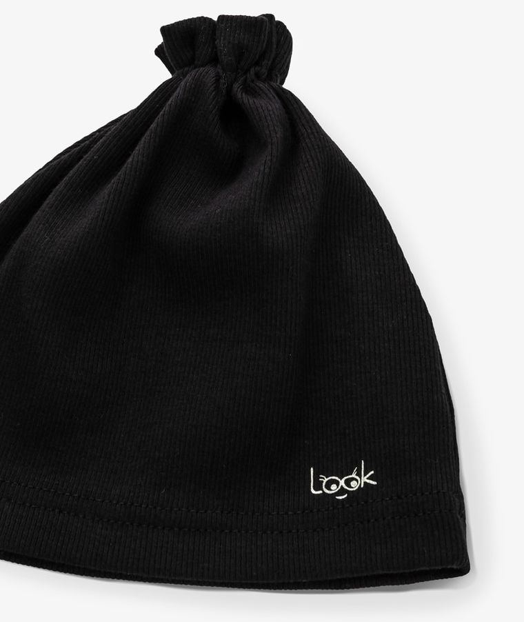 Czapka dziewczęca, czarna, Iltom