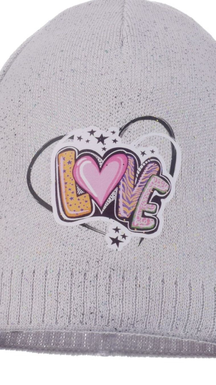 Czapka dziewczęca, ecru, Ambra