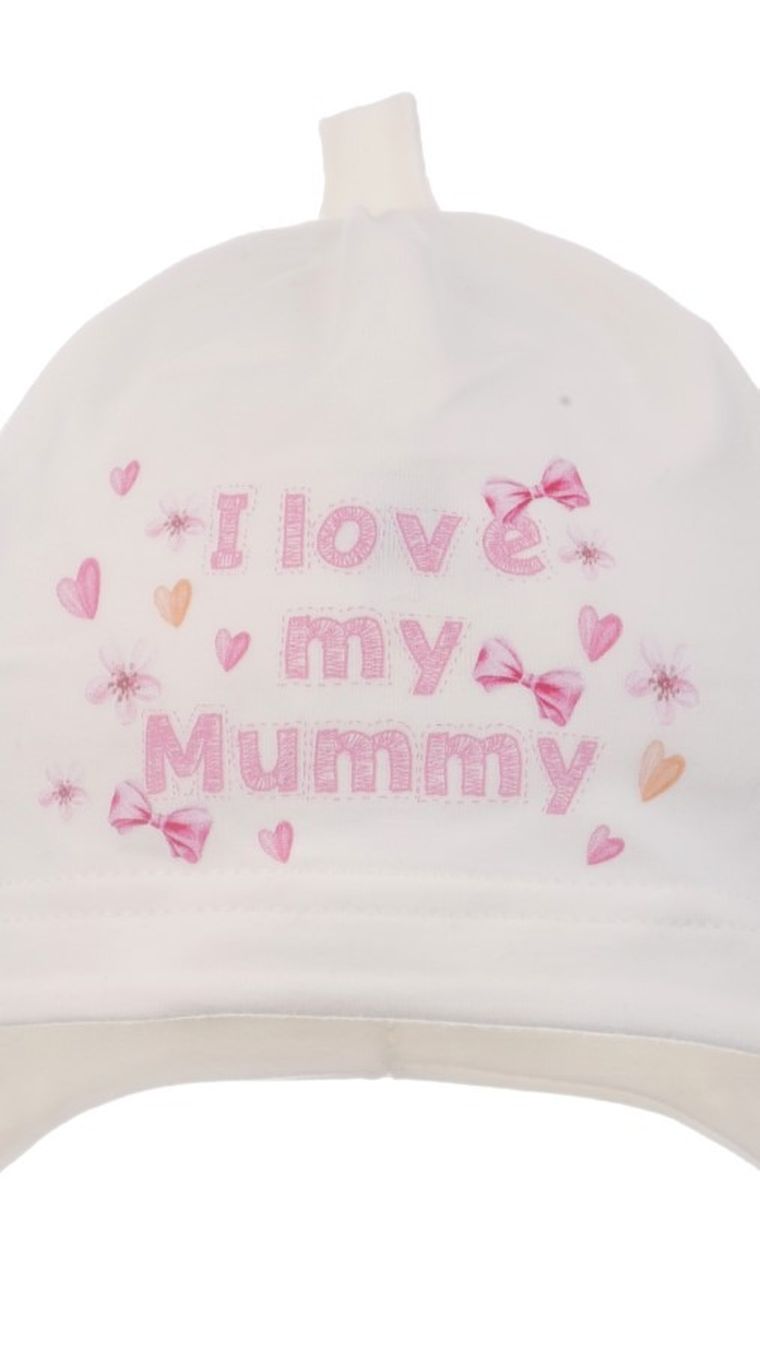 Czapka dziewczęca, ecru, Ambra