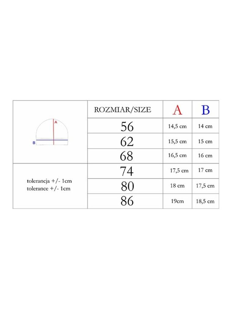 Czapka dziewczęca, ecru, Nicol