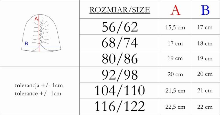 Czapka dziewczęca, ecru, Nicol