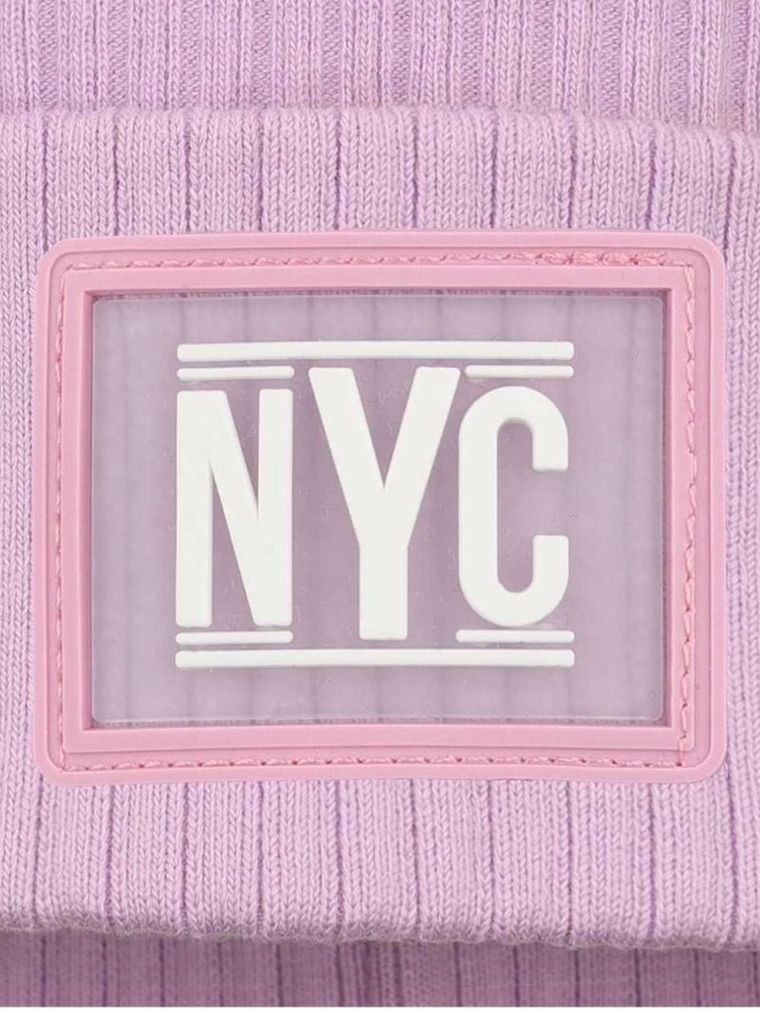 Czapka dziewczęca, fioletowa, Ambra