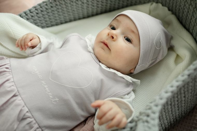 Czapka dziewczęca, fioletowa, Charlotte, Pinokio