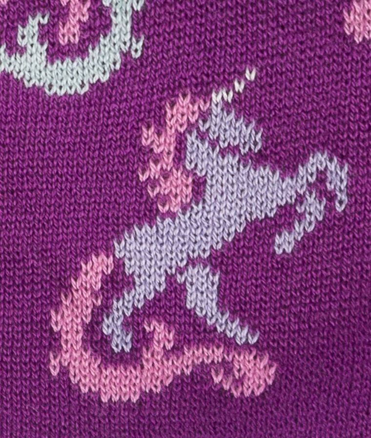 Czapka dziewczęca, fioletowa, jednorożce, Döll