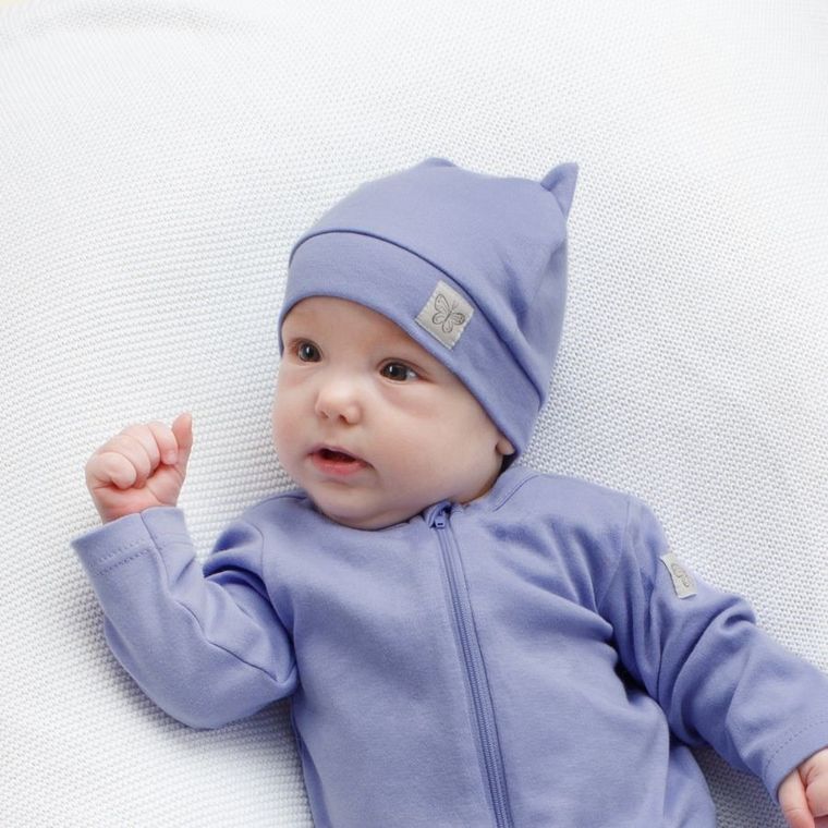 Czapka dziewczęca, fioletowa, Pinokio