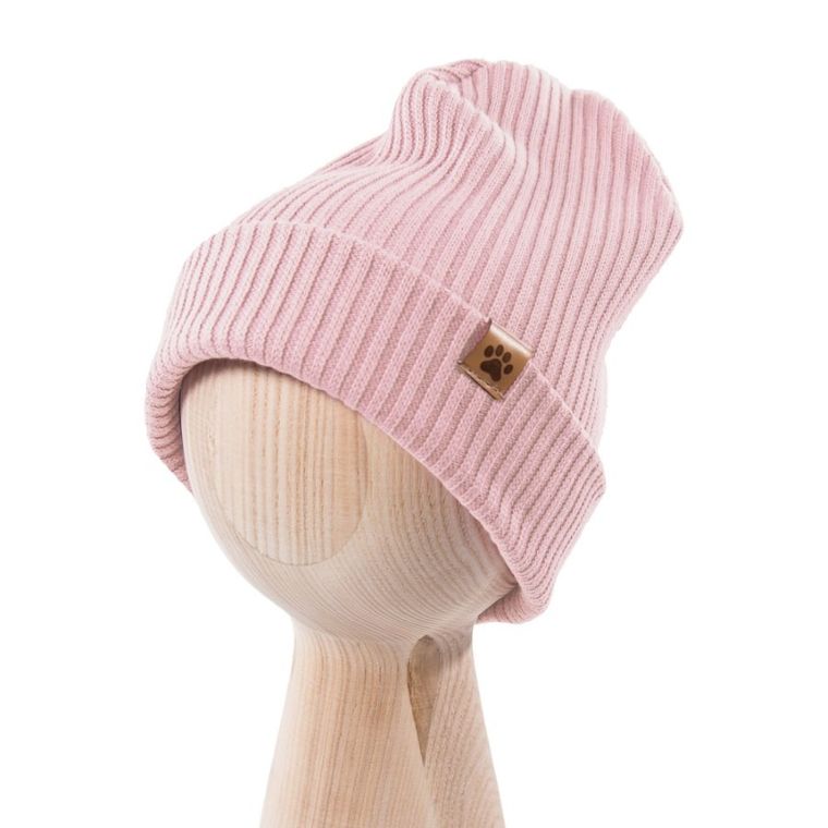 Czapka dziewczęca, jasnoróżowa, Eevi