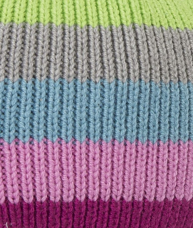 Czapka dziewczęca, mix, paski, Döll