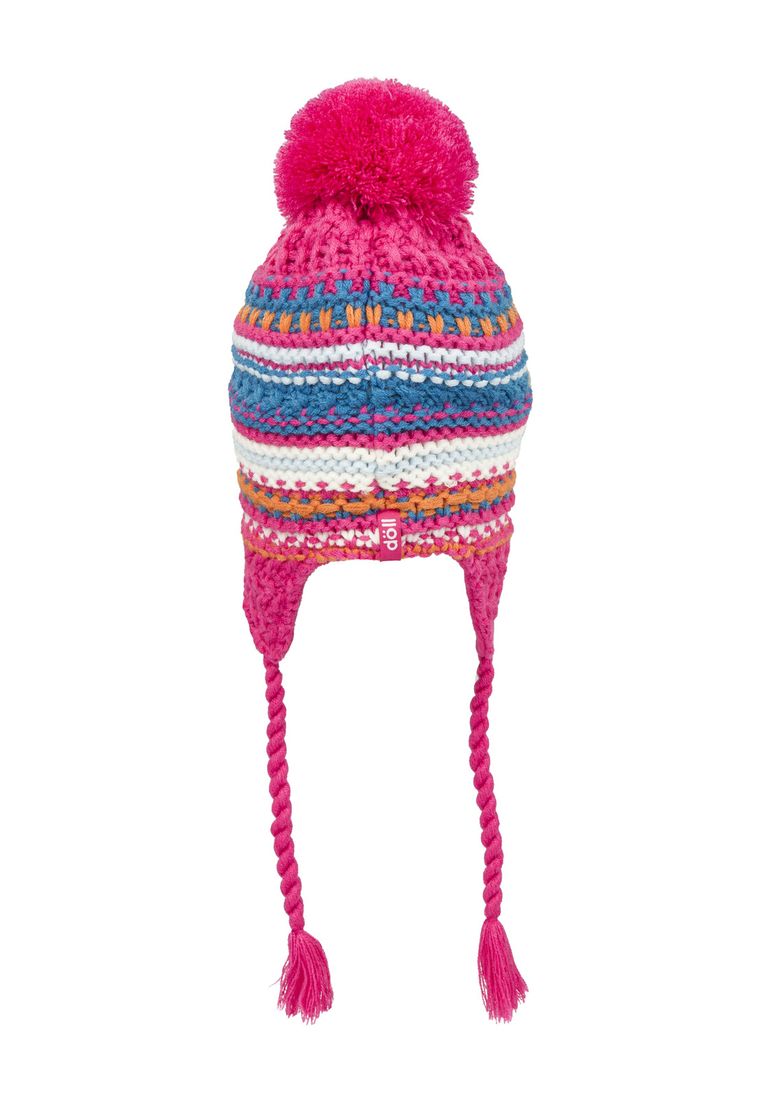 Czapka dziewczęca, mix, pompon, Döll