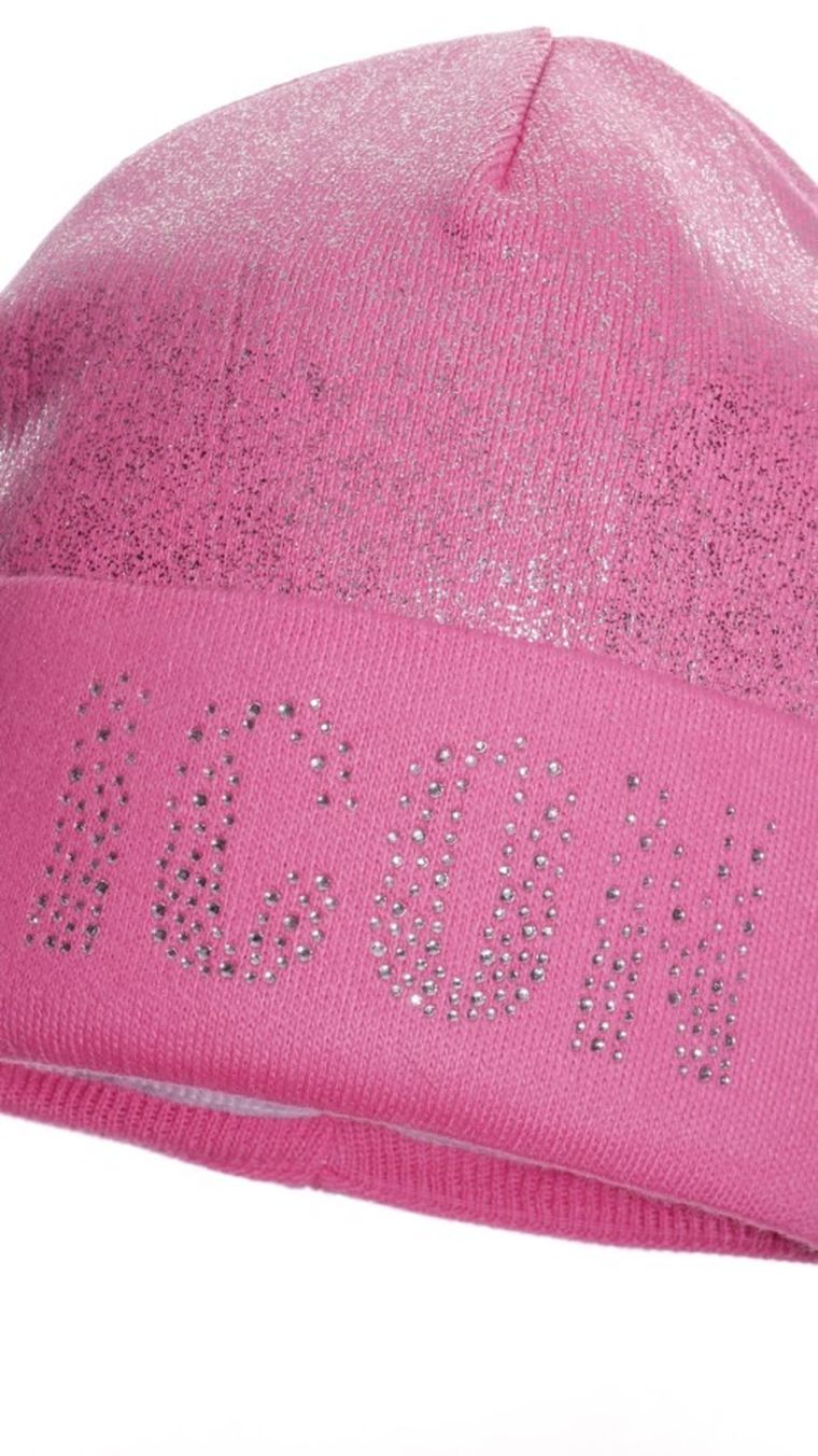 Czapka dziewczęca, różowa, Ambra