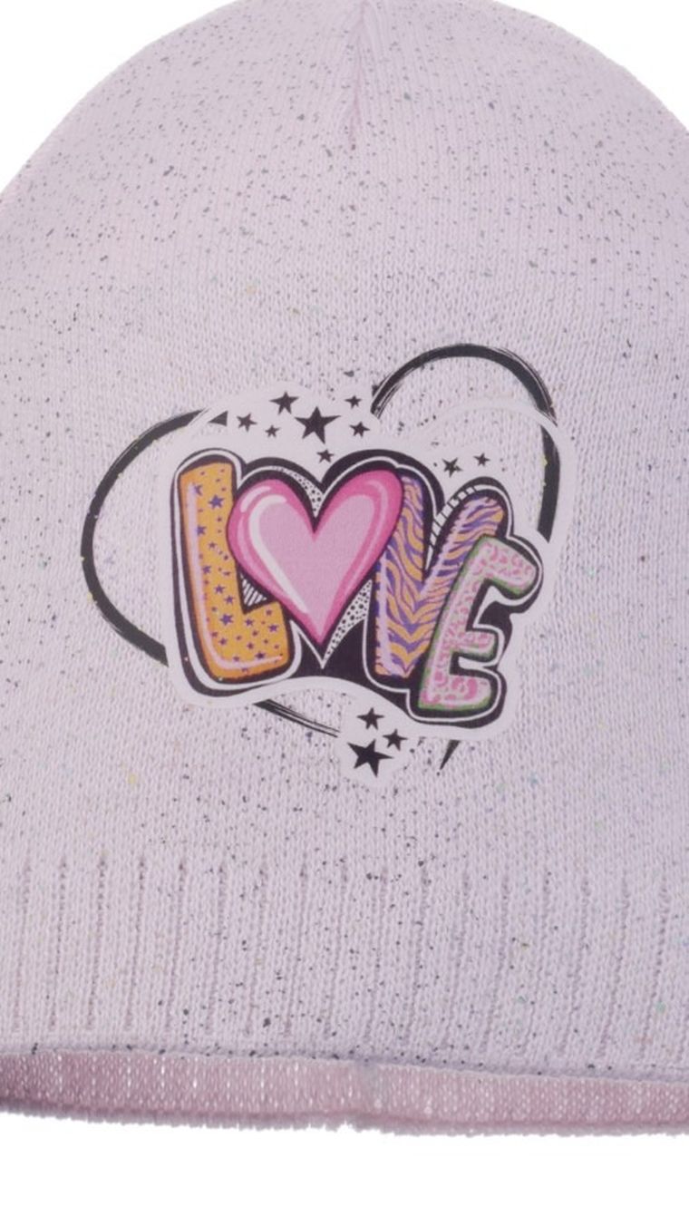 Czapka dziewczęca, różowa, Ambra