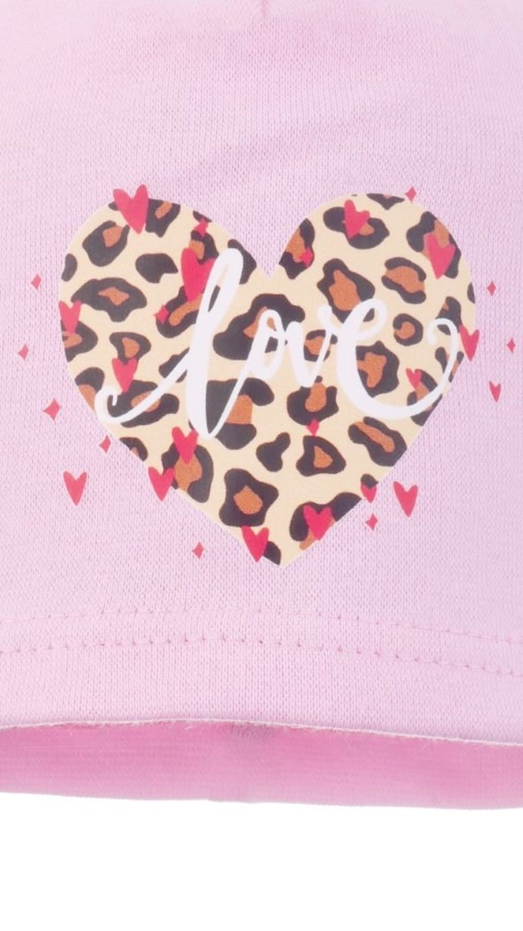 Czapka dziewczęca, różowa, Ambra