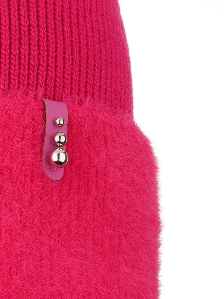 Czapka dziewczęca, różowa, Ambra