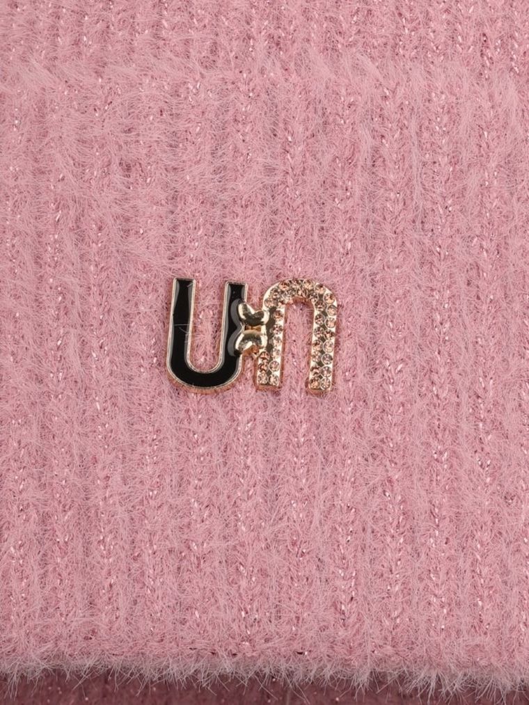 Czapka dziewczęca, różowa, Ambra