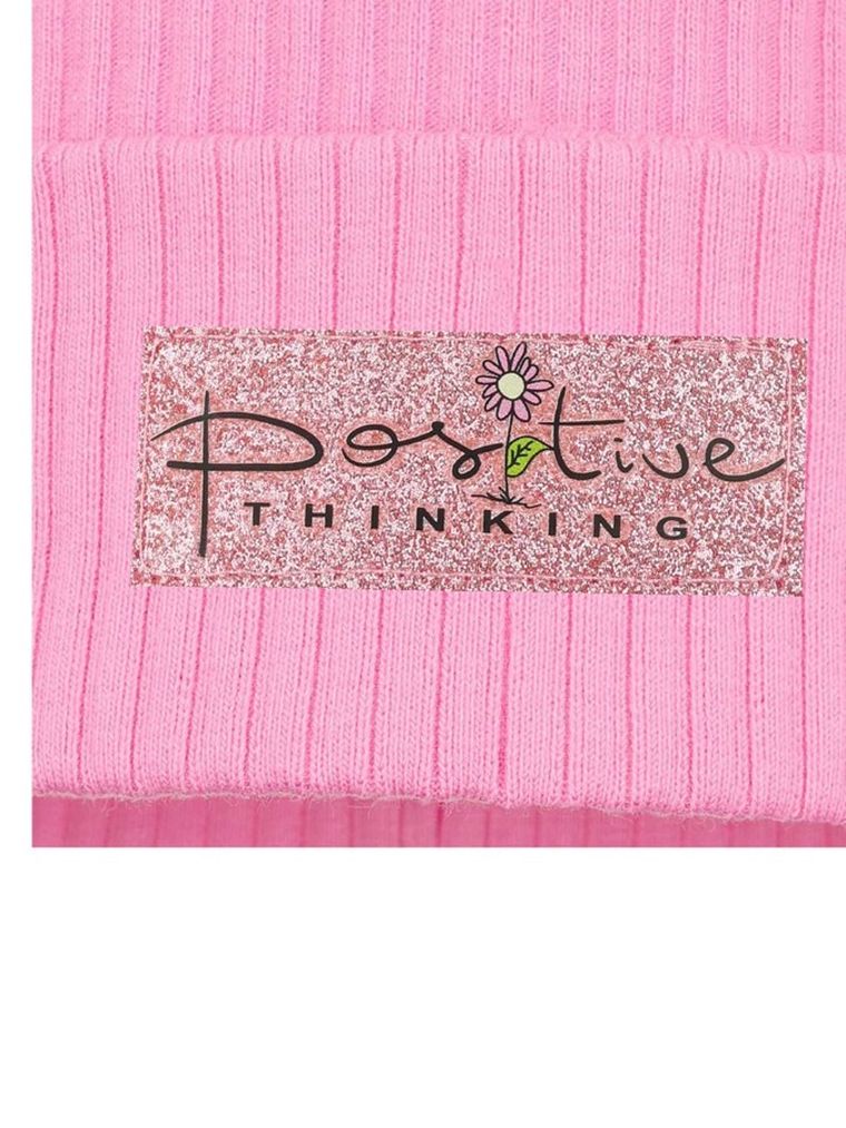 Czapka dziewczęca, różowa, Ambra