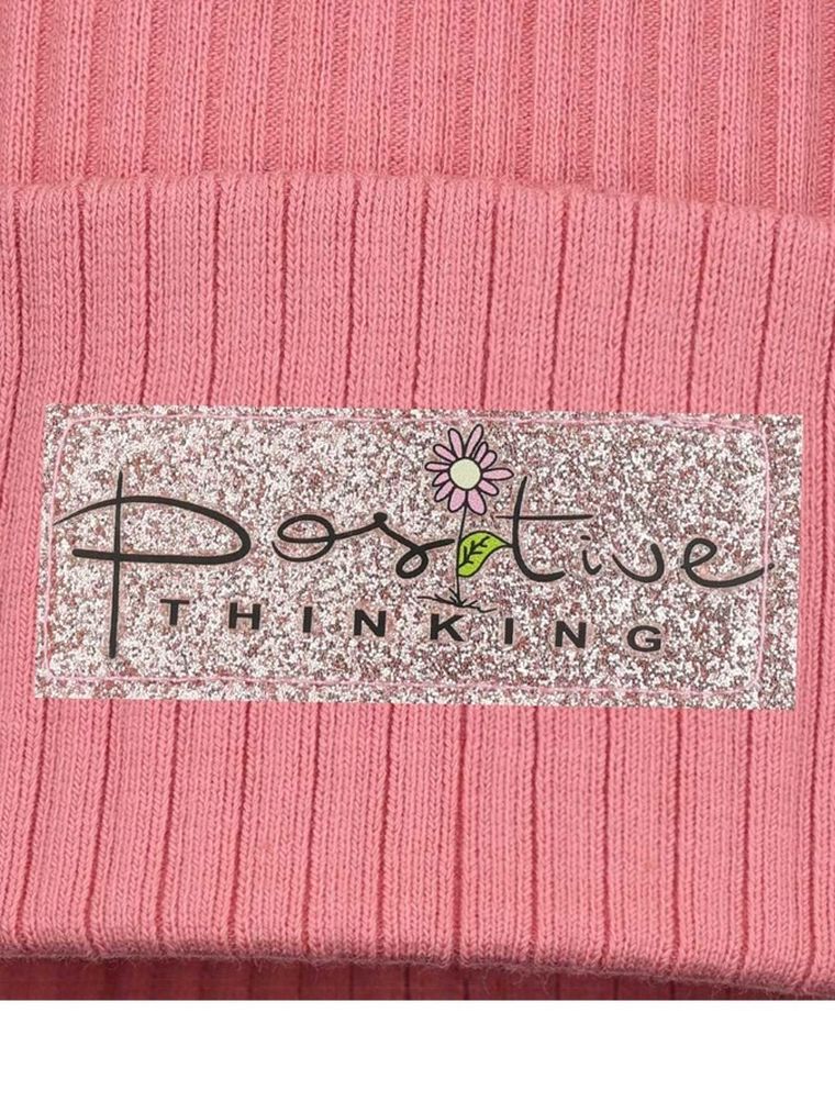 Czapka dziewczęca, różowa, Ambra