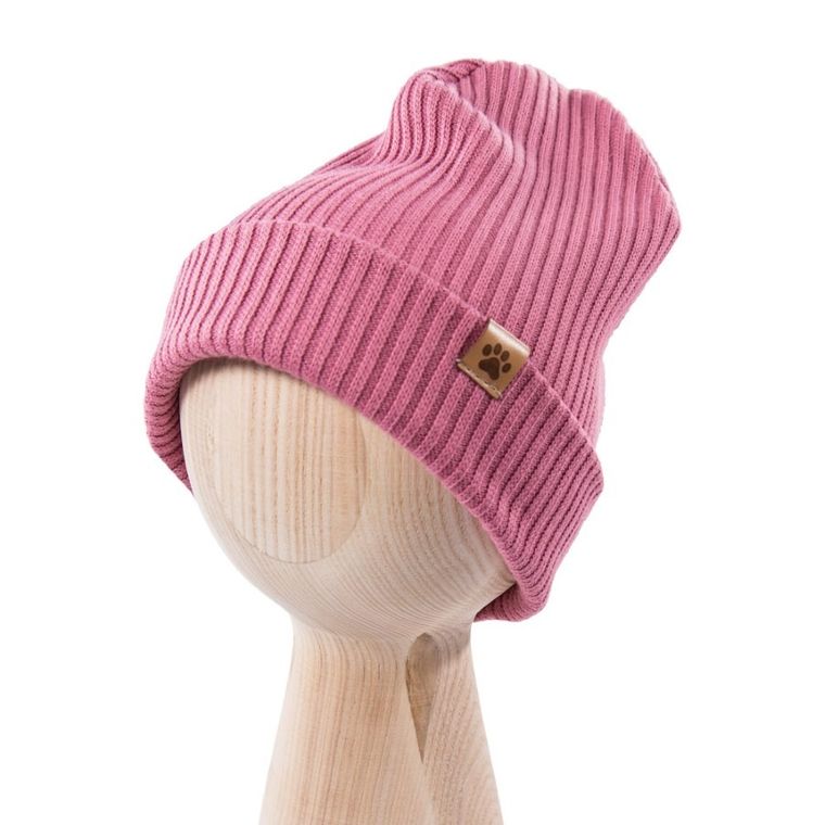 Czapka dziewczęca, różowa, Eevi