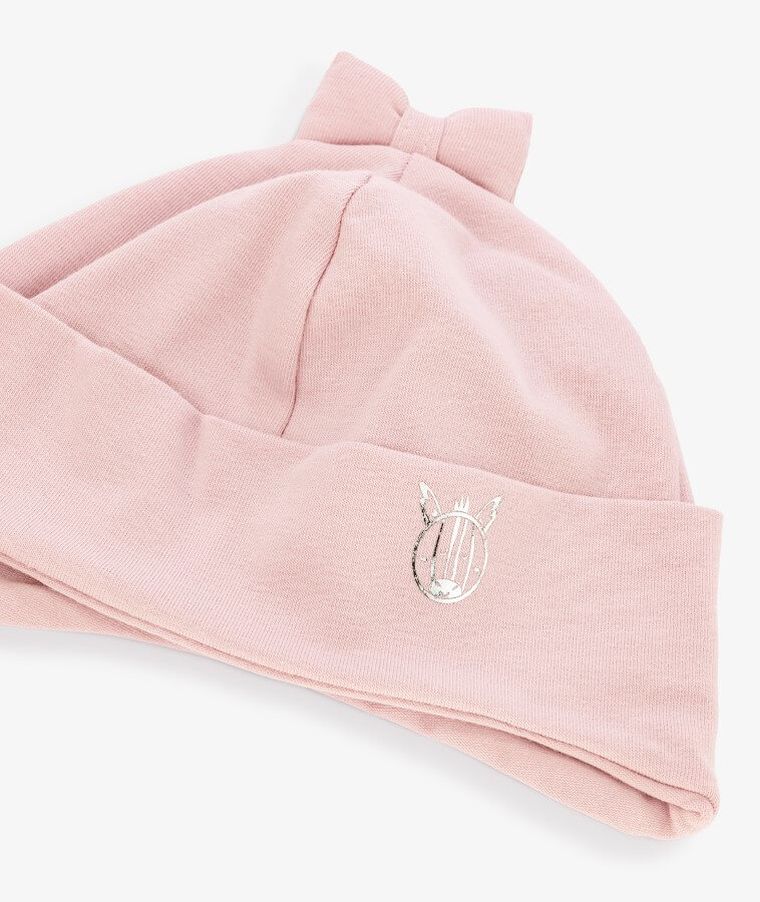 Czapka dziewczęca, różowa, Iltom