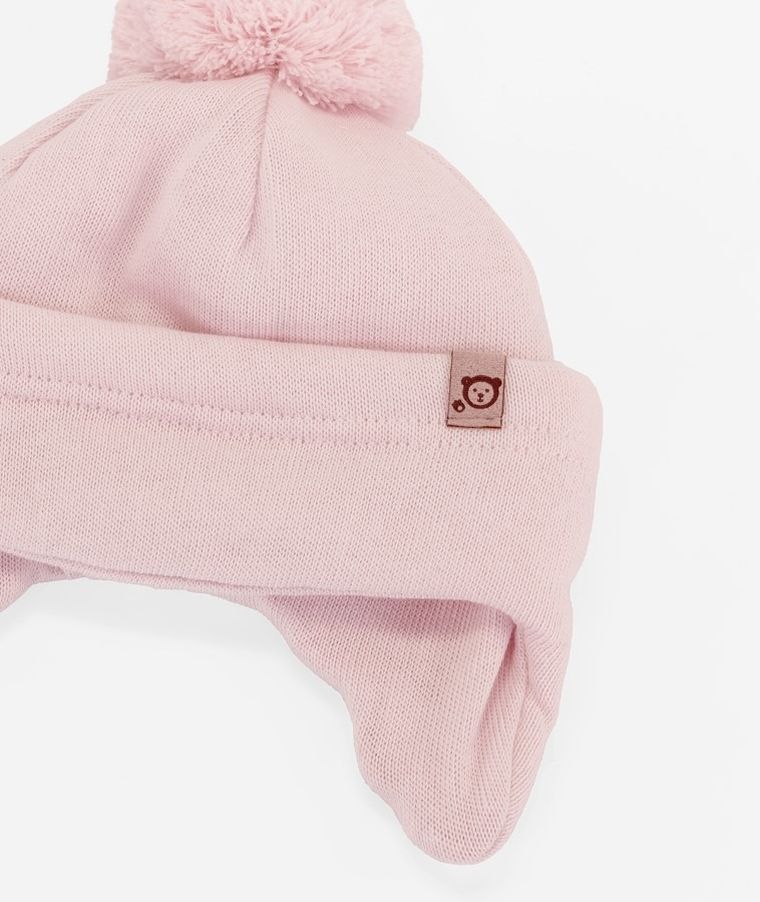 Czapka dziewczęca, różowa, Iltom