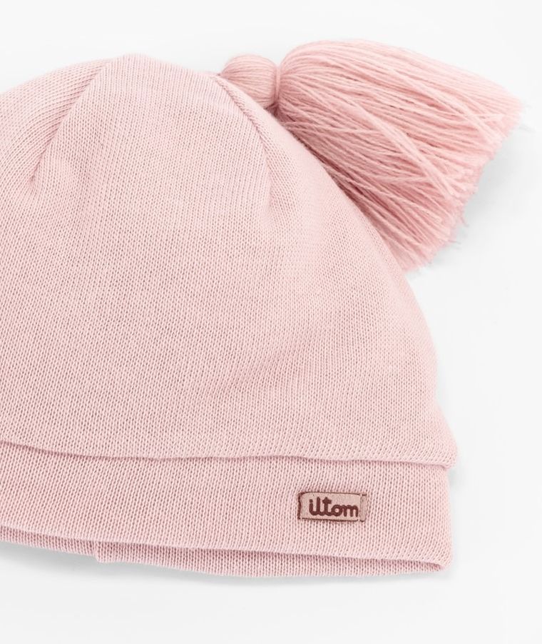 Czapka dziewczęca, różowa, Iltom