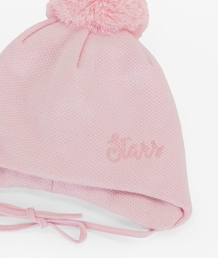 Czapka dziewczęca, różowa, Iltom