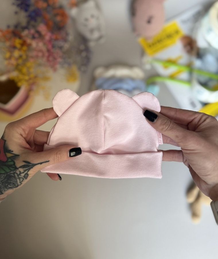 Czapka dziewczęca, różowa, Iltom