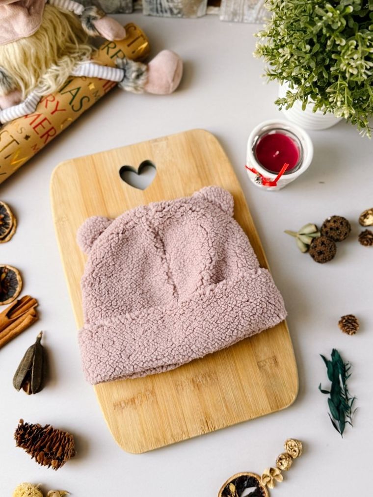 Czapka dziewczęca, różowa, Iltom