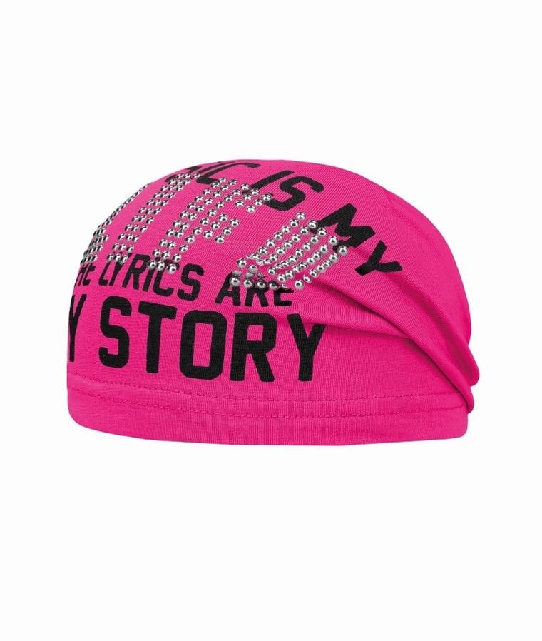 Czapka dziewczęca, różowa, Music is my life, Döll