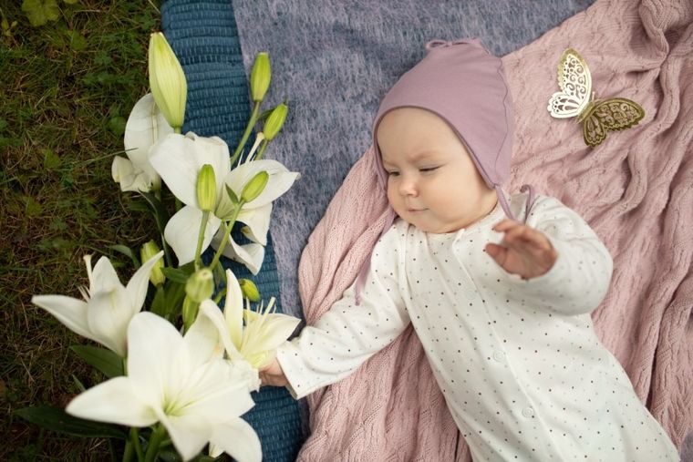 Czapka dziewczęca, różowa, Pinokio