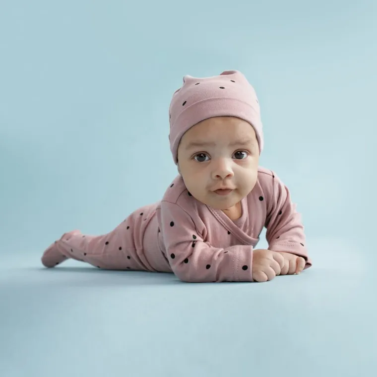 Czapka dziewczęca, różowa, Pinokio