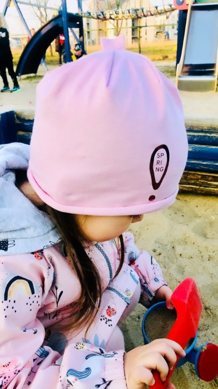 Czapka dziewczęca, różowa, Spring, Iltom