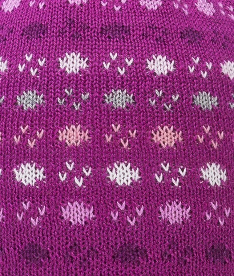 Czapka dziewczęca, różowa, wzorki, Döll